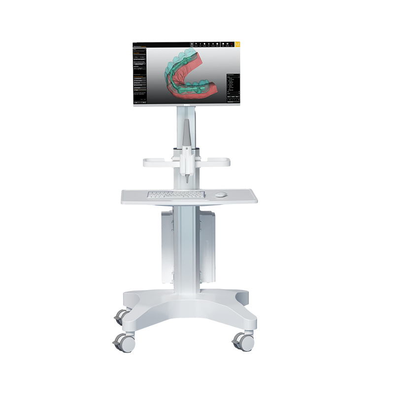 Durable ABS+Aluminium Mobile Cart with 4 Wheels for Medical Facilities