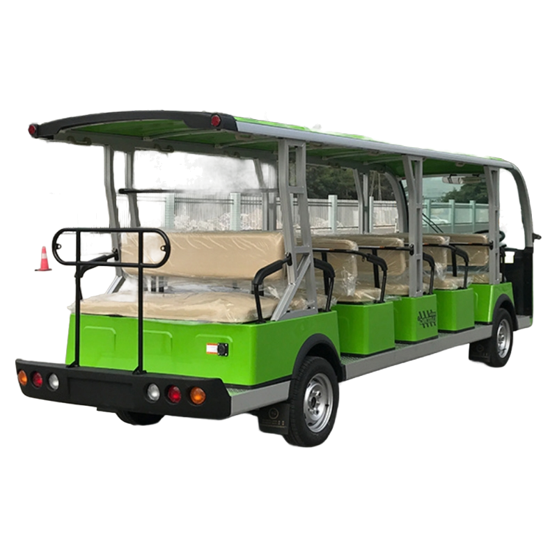 Compact 14-Passenger Electric Sightseeing Car with Front Disc Brake - Custom Color Options