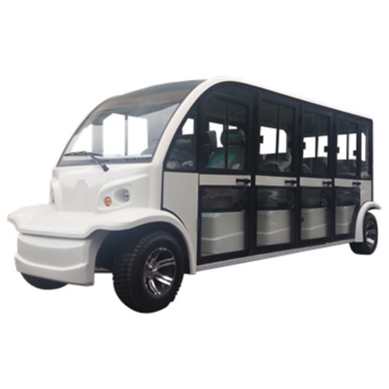 Compact 14-Passenger Electric Sightseeing Car with Front Disc Brake - Custom Color Options