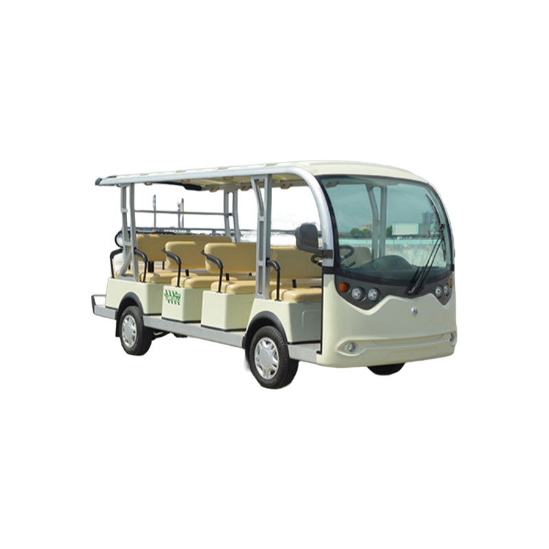 Compact 14-Passenger Electric Sightseeing Car with Front Disc Brake - Custom Color Options