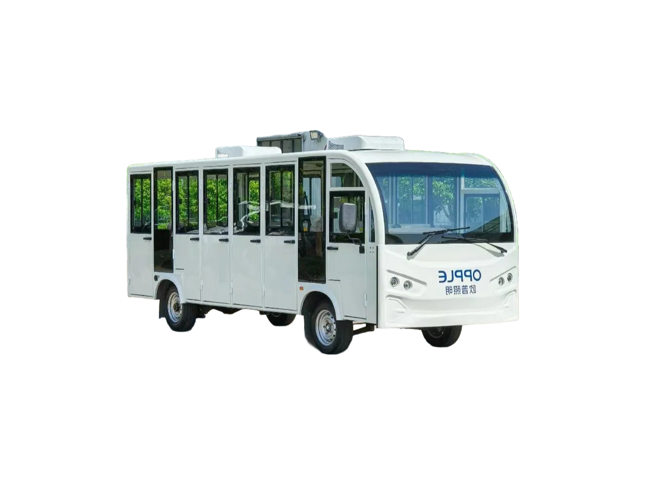 Factory Direct 18KW Electric Sightseeing Vehicle with LED Lighting System