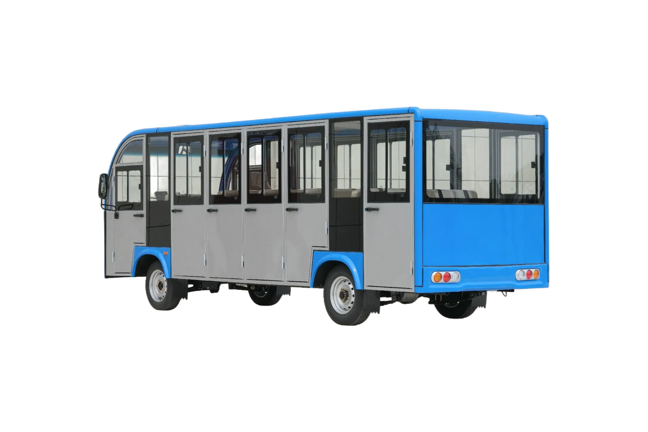 Factory Direct 18KW Electric Sightseeing Vehicle with LED Lighting System