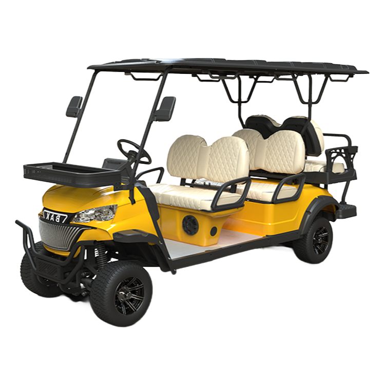 Premium Electric Golf Cart K-C4+2 with IP66 Waterproof LCD & Hi-Fi Speaker System