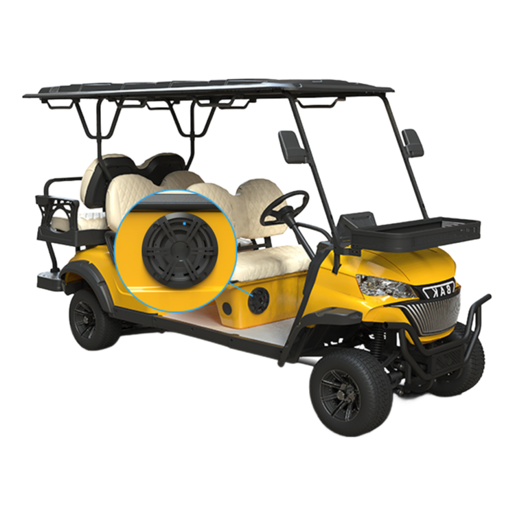 Premium Electric Golf Cart K-C4+2 with IP66 Waterproof LCD & Hi-Fi Speaker System