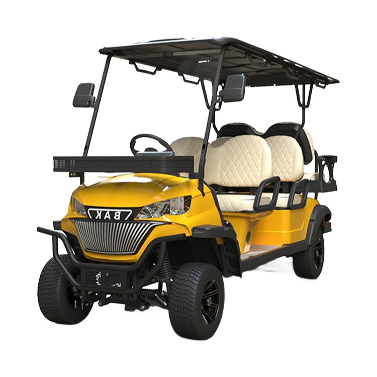 Premium Electric Golf Cart K-C4+2 with IP66 Waterproof LCD & Hi-Fi Speaker System