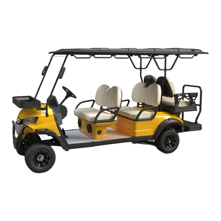 Premium Electric Golf Cart K-C4+2 with IP66 Waterproof LCD & Hi-Fi Speaker System