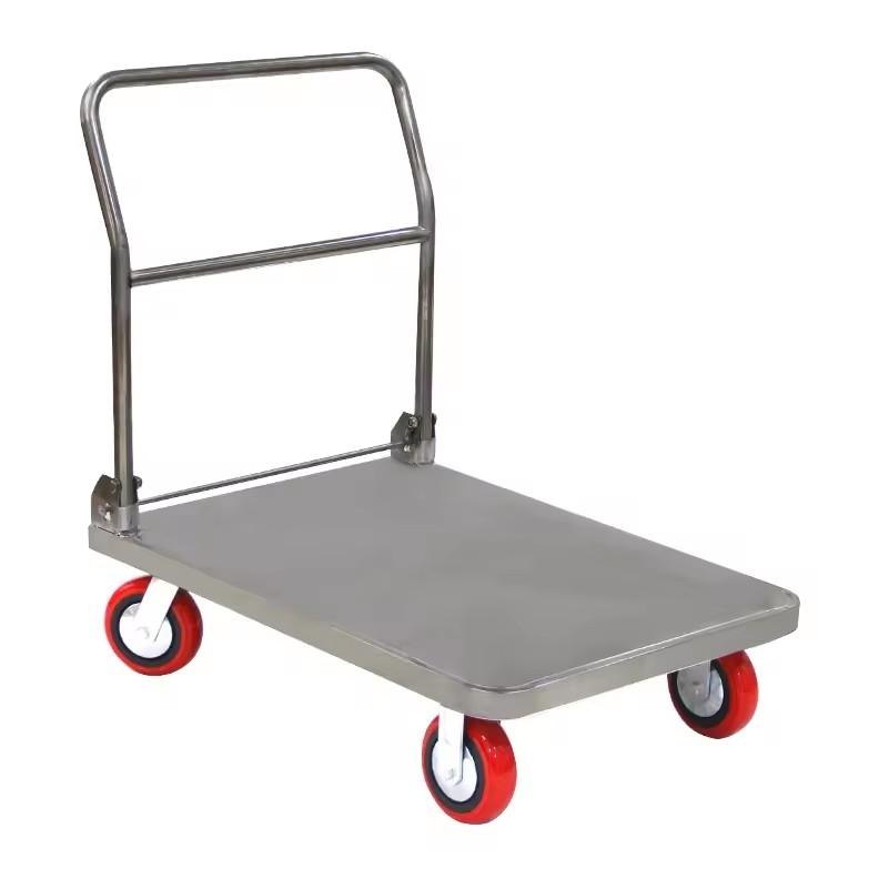 Industrial Grade Four-Wheel Stainless Steel Trolley for Hotel Restaurant Kitchen