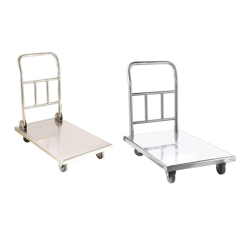 Industrial Grade Four-Wheel Stainless Steel Trolley for Hotel Restaurant Kitchen