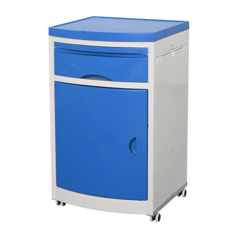 ISO-Certified ABS Bedside Cabinet C8 with Partitioned Storage and Easy Cleaning Feature for Hospitals