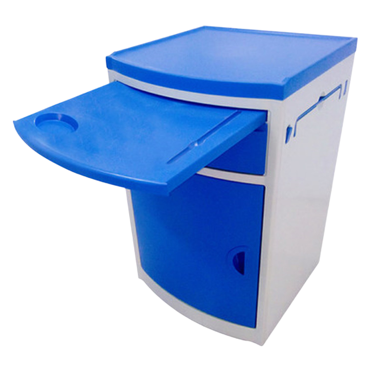ISO-Certified ABS Bedside Cabinet C8 with Partitioned Storage and Easy Cleaning Feature for Hospitals