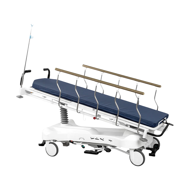 Heavy Duty Medical Transport Bed with Trendelenburg Function and Central Locking Castors