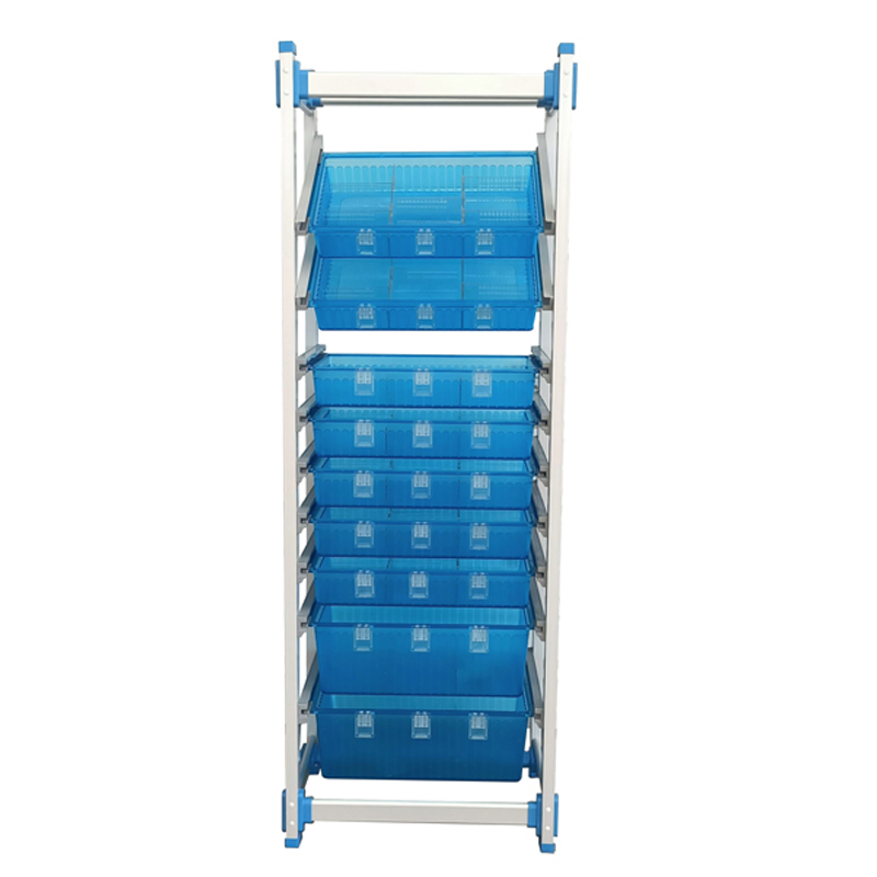 Antimicrobial Medical Trolley Shelf for Efficient Medicine Organization in Clinics