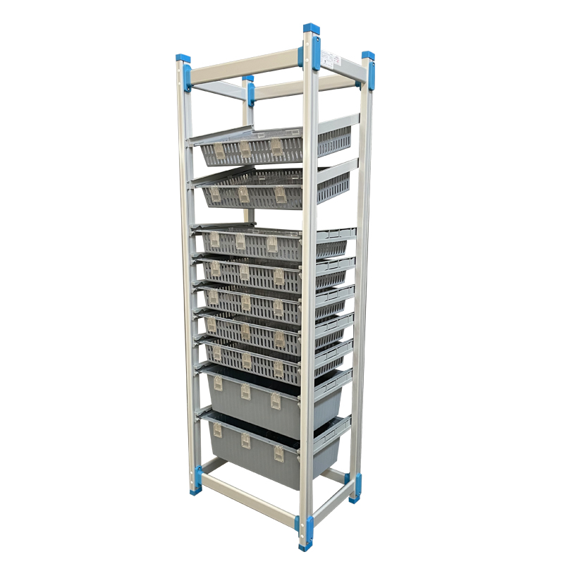 Antimicrobial Medical Trolley Shelf for Efficient Medicine Organization in Clinics