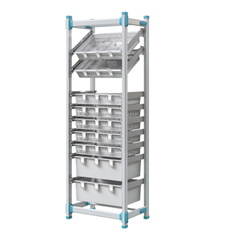 Antimicrobial Medical Trolley Shelf for Efficient Medicine Organization in Clinics