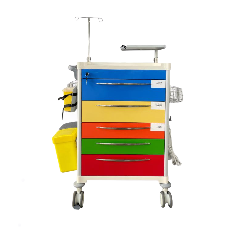 Wholesale Medical Emergency Crash Cart Trolley with ABS Aluminum Steel, Customizable for Hospital Logistics & Medicine Dispensing
