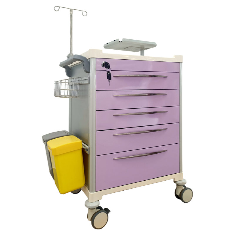 Wholesale Medical Emergency Crash Cart Trolley with ABS Aluminum Steel, Customizable for Hospital Logistics & Medicine Dispensing