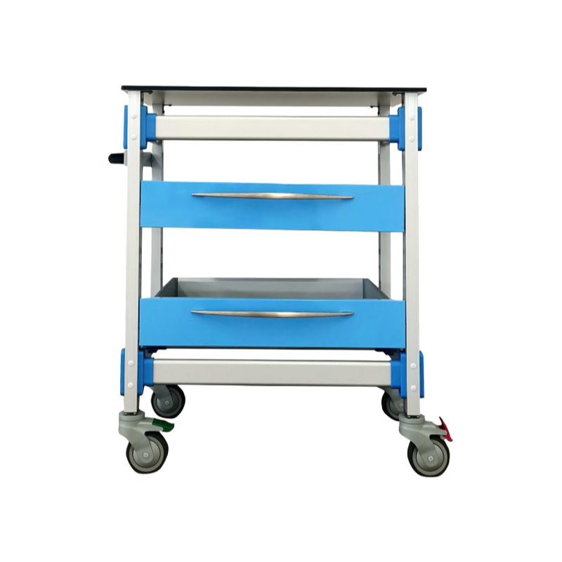Wholesale Customized Hospital Medicine Trolley ISO Certified Medical Instrument Cart with Aluminum Alloy Drawers & Braked Casters