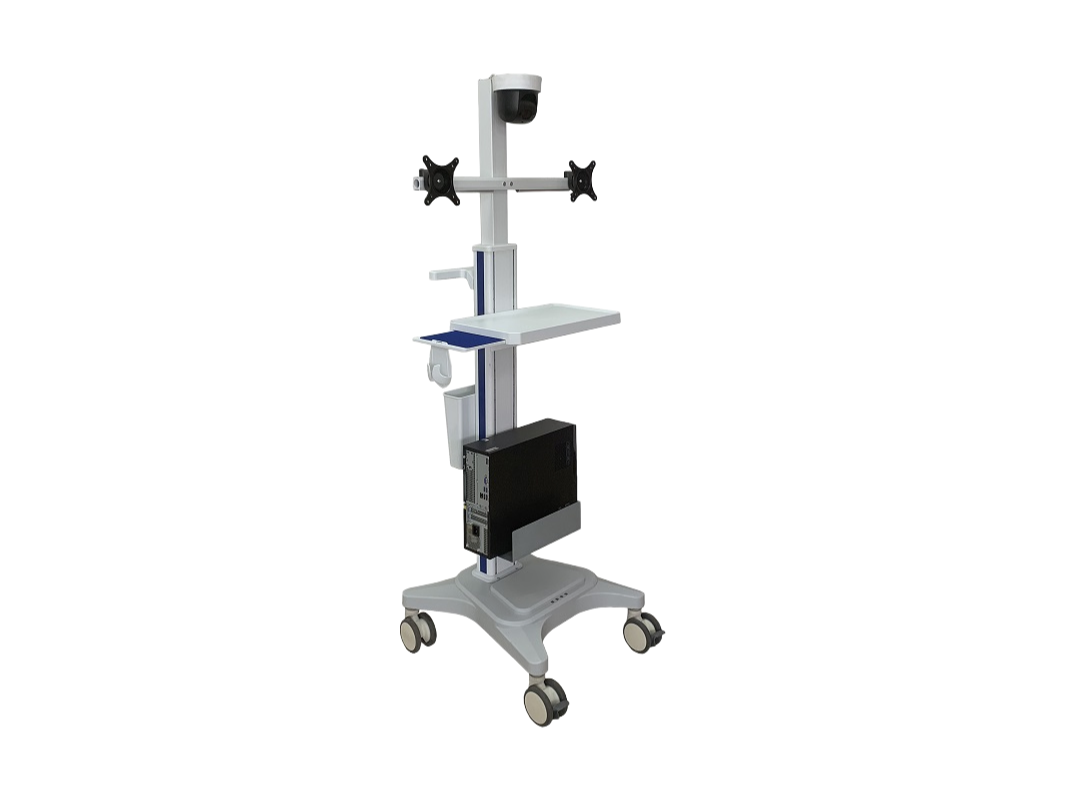 Supply Hospital Ultrasonic Trolley (Model CY09) with Adjustable Accessories, Sliding Mouse Tray & Carton Packing