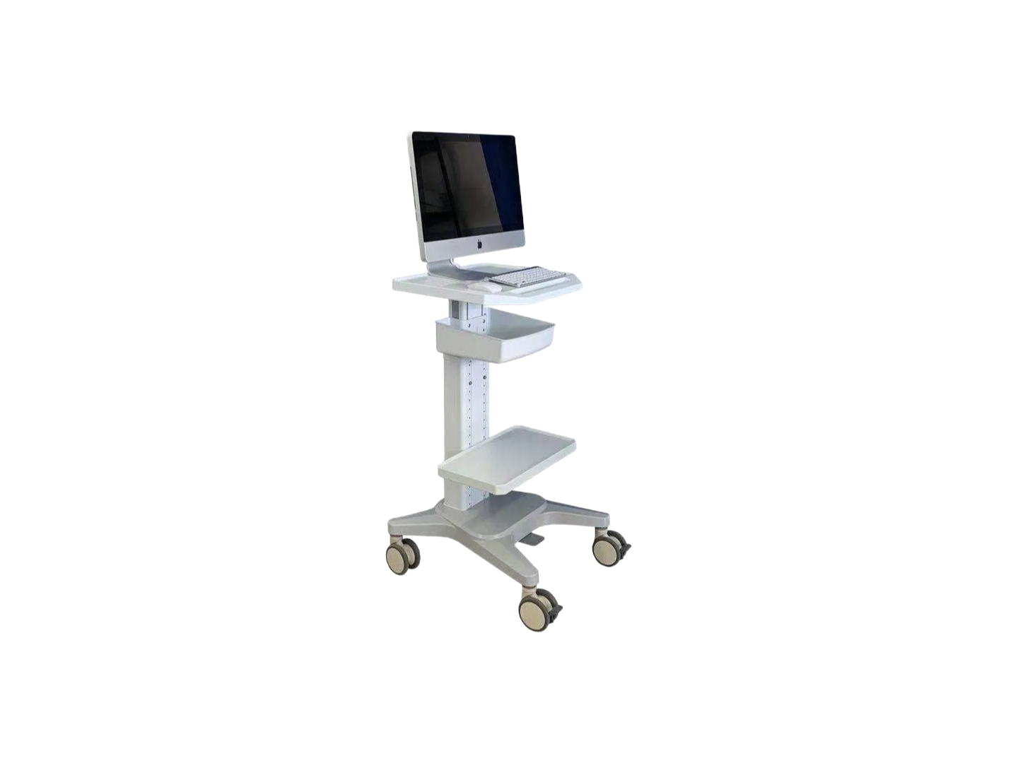 Supply Hospital Ultrasonic Trolley (Model CY09) with Adjustable Accessories, Sliding Mouse Tray & Carton Packing