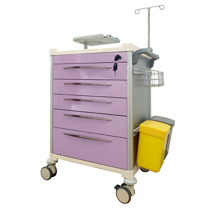 Multipurpose Medical Emergency Crash Cart Trolley for Hospital and Clinical Use