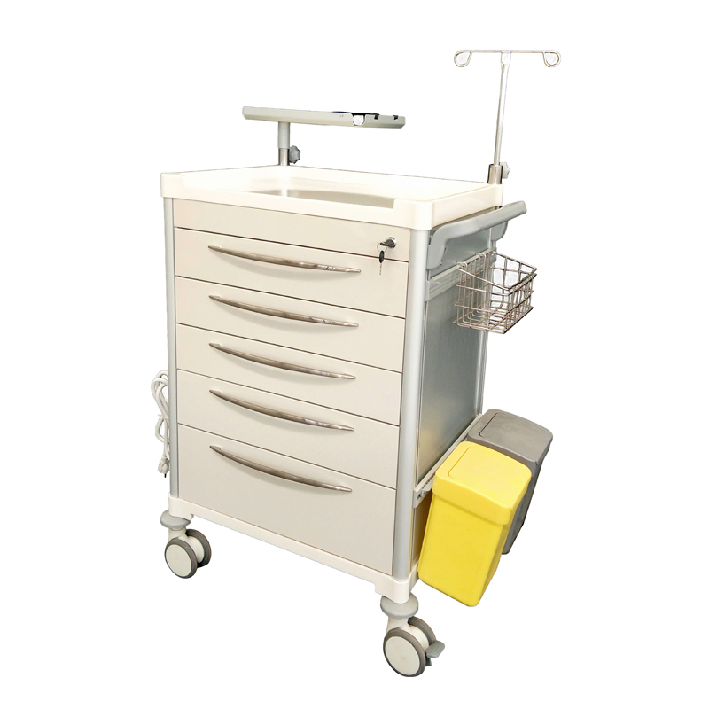 Multipurpose Medical Emergency Crash Cart Trolley for Hospital and Clinical Use