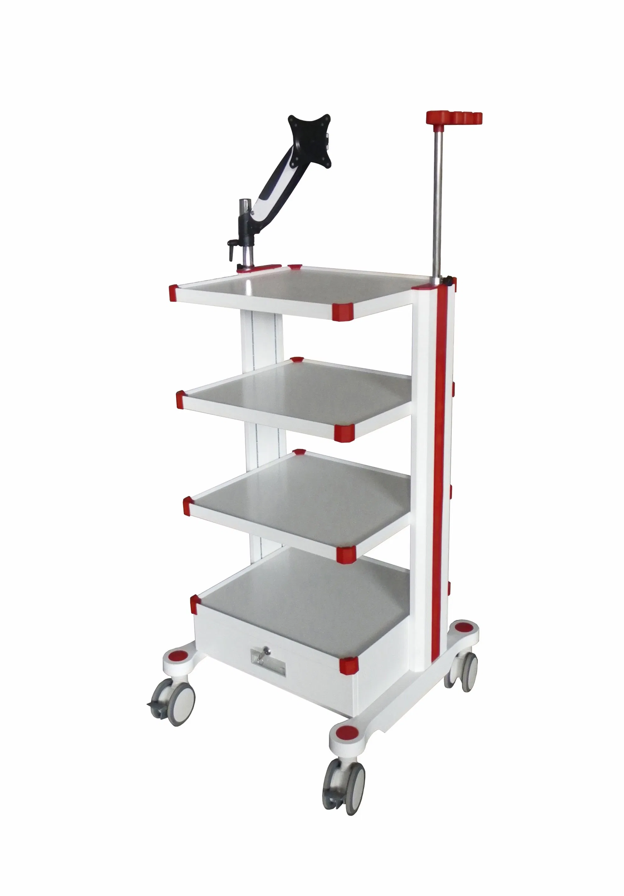4-5 Layer Adjustable Height Endoscope Medical Cart for Hospital Operating Room