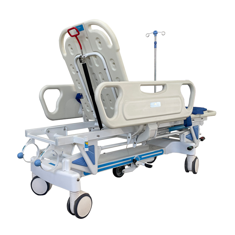 Hydraulic Adjustable Emergency Stretcher Trolley for Trauma Center Patient Transfer