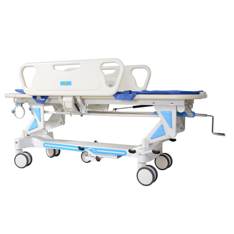 Hydraulic Adjustable Emergency Stretcher Trolley for Trauma Center Patient Transfer