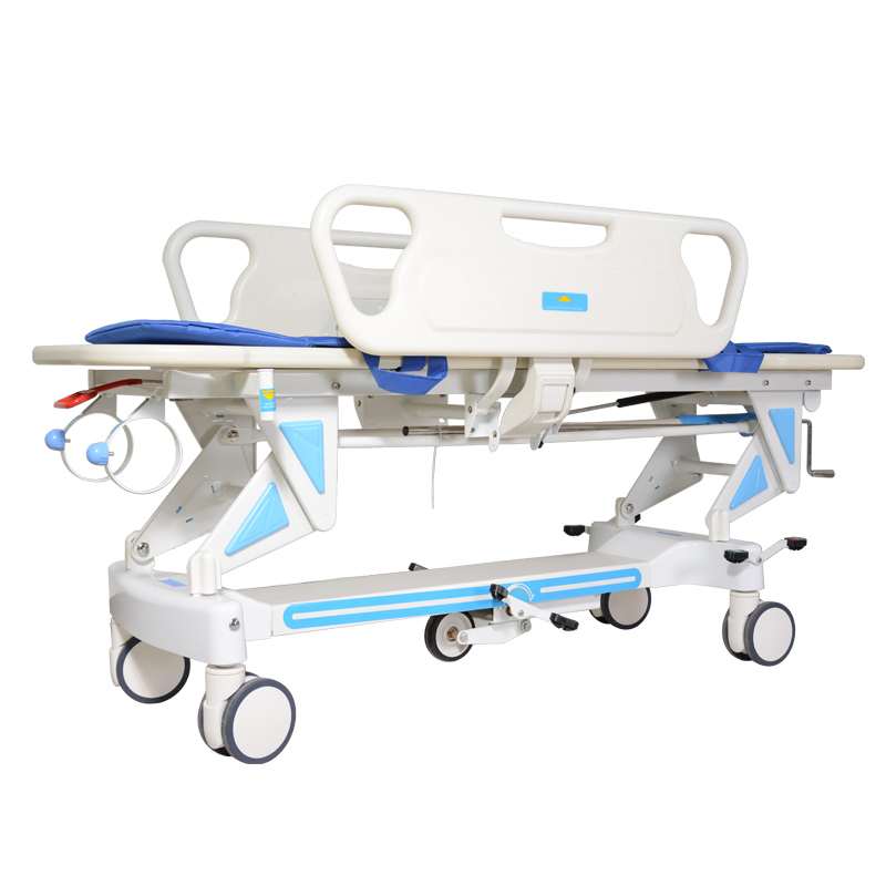 Hydraulic Adjustable Emergency Stretcher Trolley for Trauma Center Patient Transfer