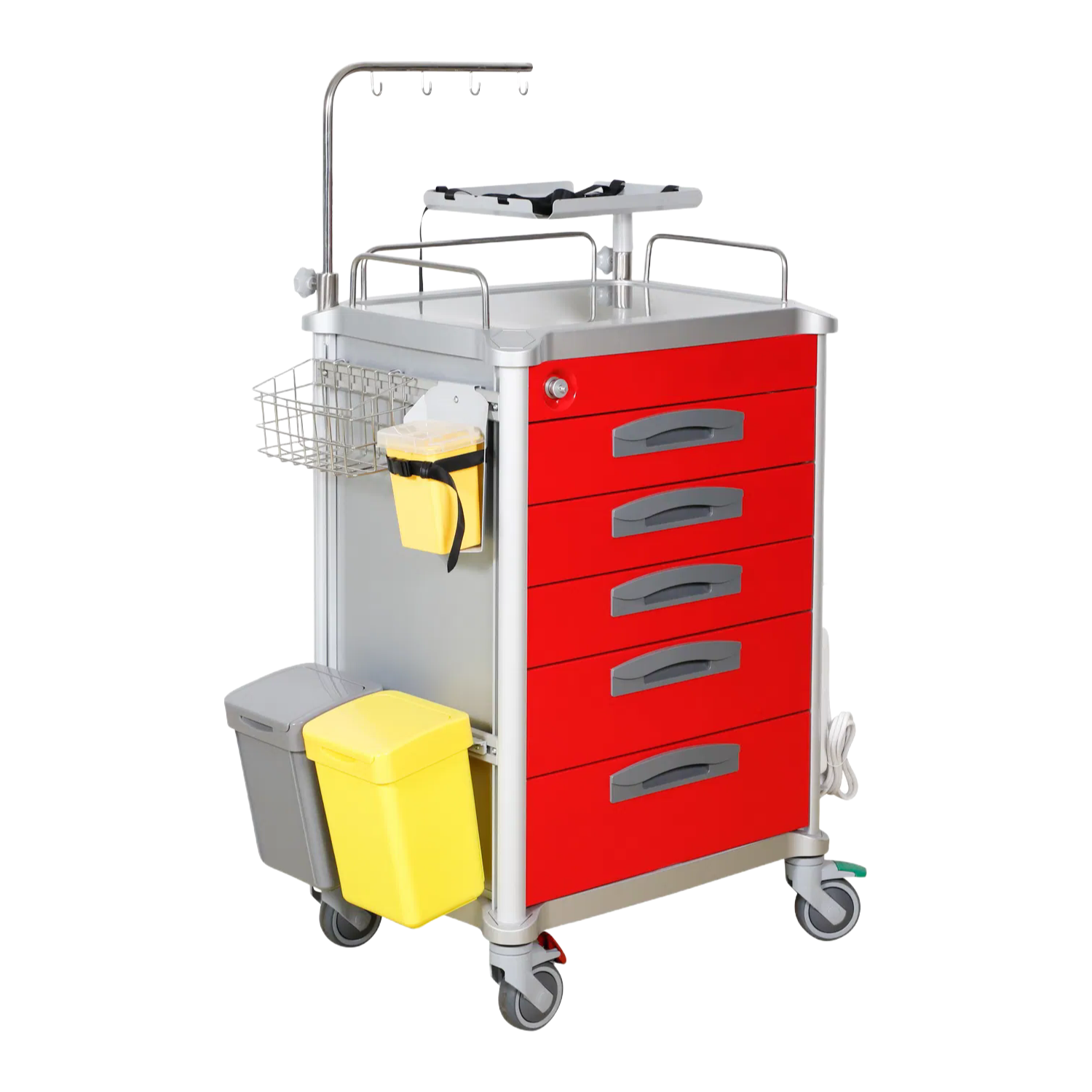 Factory Supply Customizable N6 Series Emergency Medical Trolley with Drawers for Hospital Crash Cart Solutions