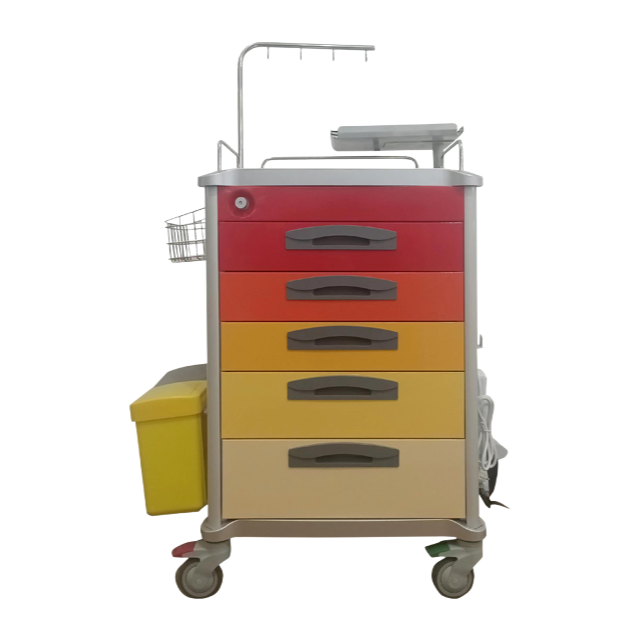 Factory Supply Customizable N6 Series Emergency Medical Trolley with Drawers for Hospital Crash Cart Solutions
