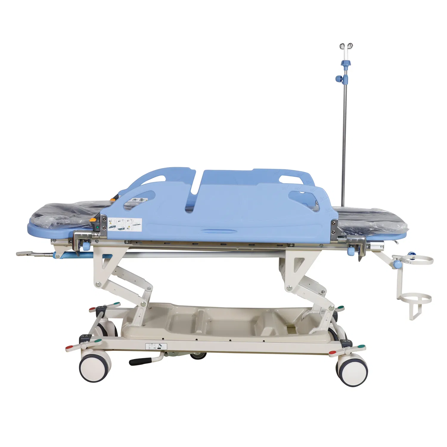 JDC-ZY115 Hospital Stretcher Trolley with Adjustable Height 510-850mm for Patient Transport