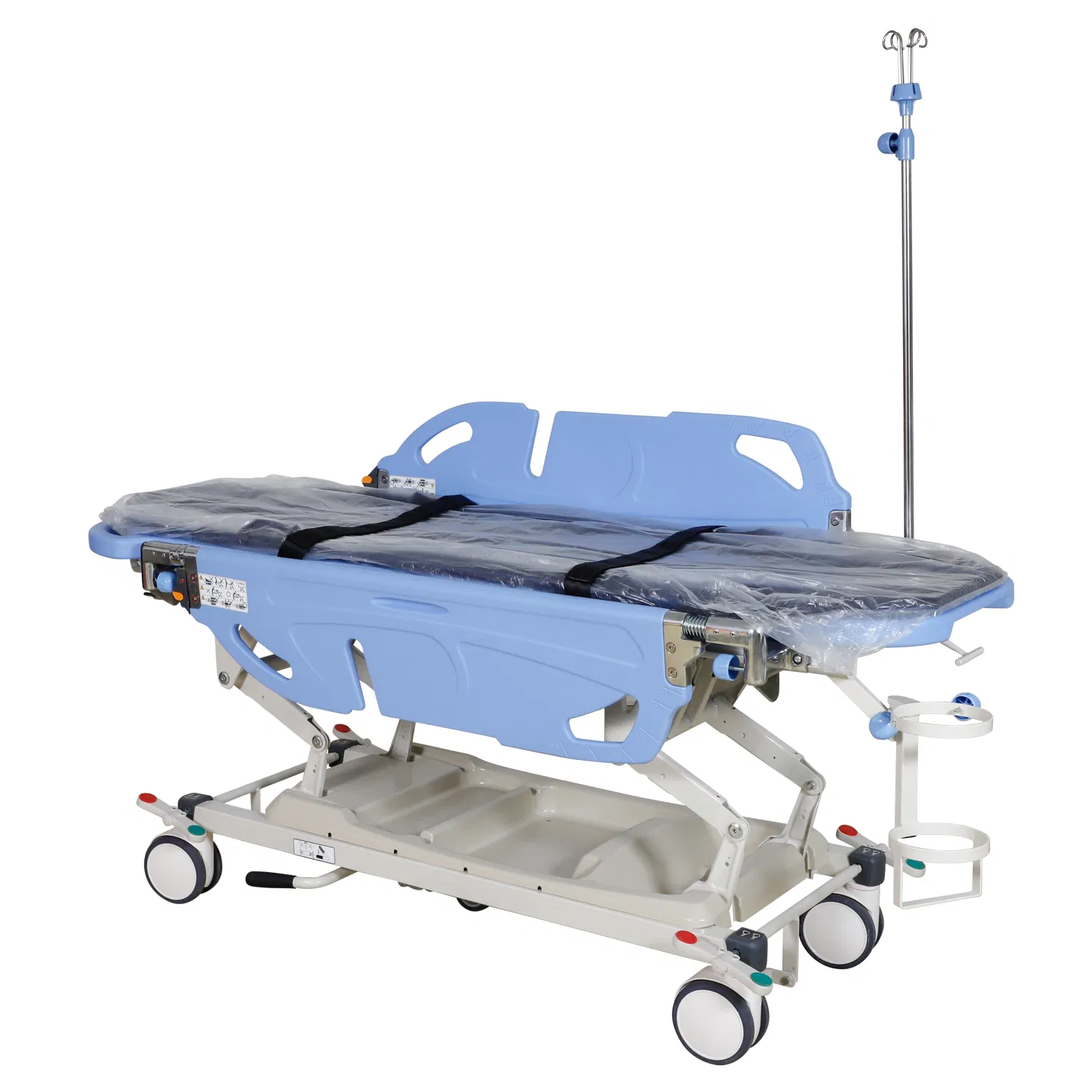 JDC-ZY115 Hospital Stretcher Trolley with Adjustable Height 510-850mm for Patient Transport