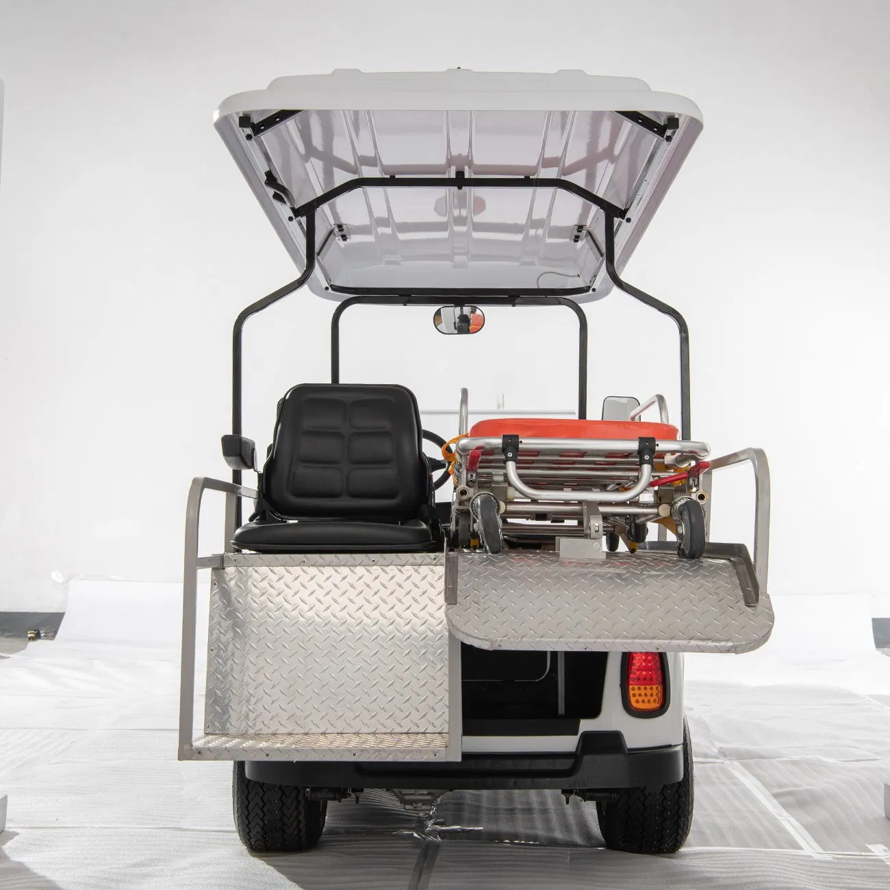 HIOEV 2 Seats Medical Emergency Electric Ambulance Cart for Hospital Use