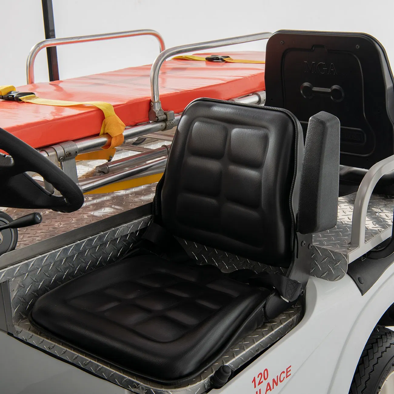 HIOEV 2 Seats Medical Emergency Electric Ambulance Cart for Hospital Use