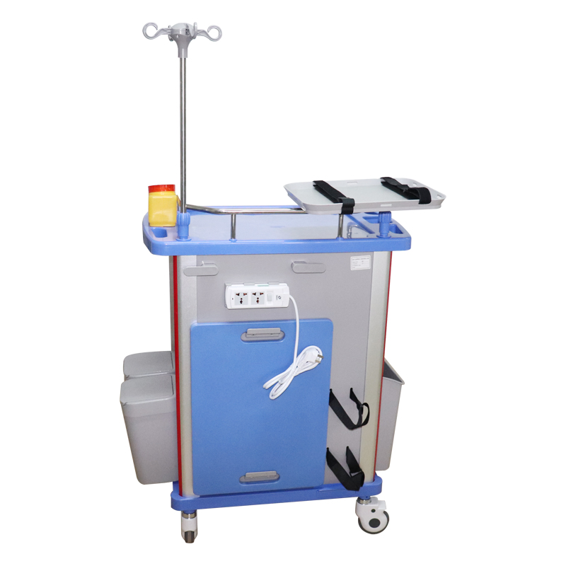 ABS Medical Emergency Cart with 5 Drawers - Hospital Medication Trolley for Healthcare Facilities