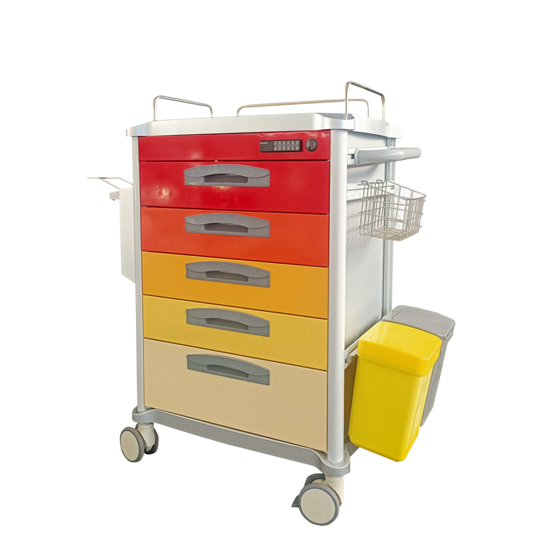 Medical Procedure Medicine Supply Cart - Stainless Steel Dispensing Trolley for Hospital Use