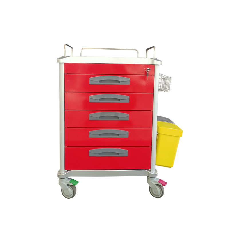 Medical Procedure Medicine Supply Cart - Stainless Steel Dispensing Trolley for Hospital Use