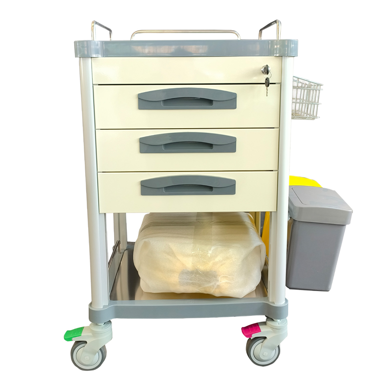 Medical Procedure Medicine Supply Cart - Stainless Steel Dispensing Trolley for Hospital Use