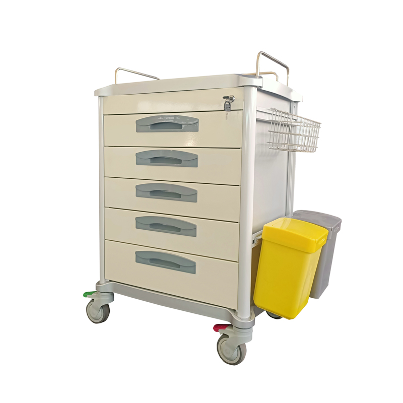 Medical Procedure Medicine Supply Cart - Stainless Steel Dispensing Trolley for Hospital Use