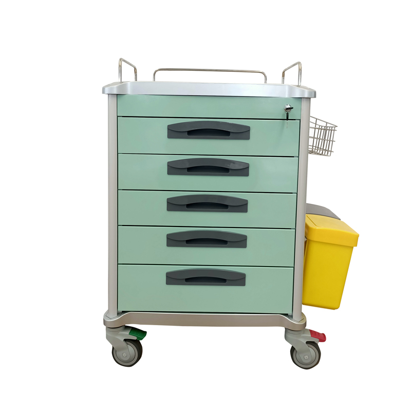 Medical Procedure Medicine Supply Cart - Stainless Steel Dispensing Trolley for Hospital Use