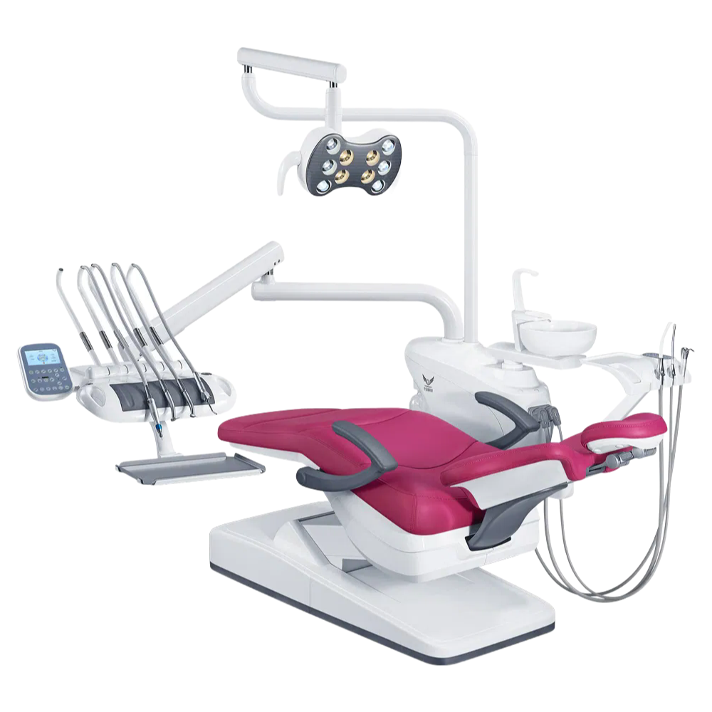 Professional Hydraulic Dental Chair with LED Sensor Light - CE/FDA Certified Dental Equipment