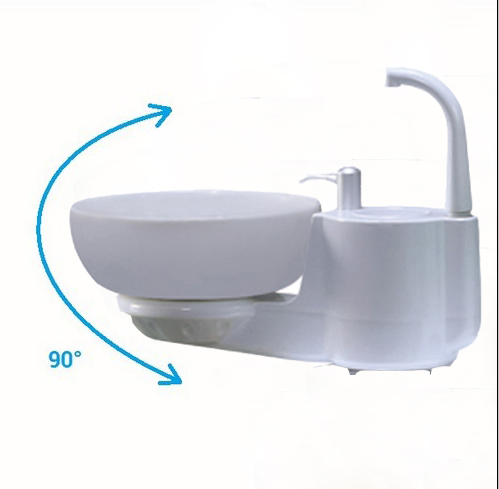 Left-Handed Dental Chair with Trolley System - Ergonomic DT638A Haitun Model for Orthodontic Clinics