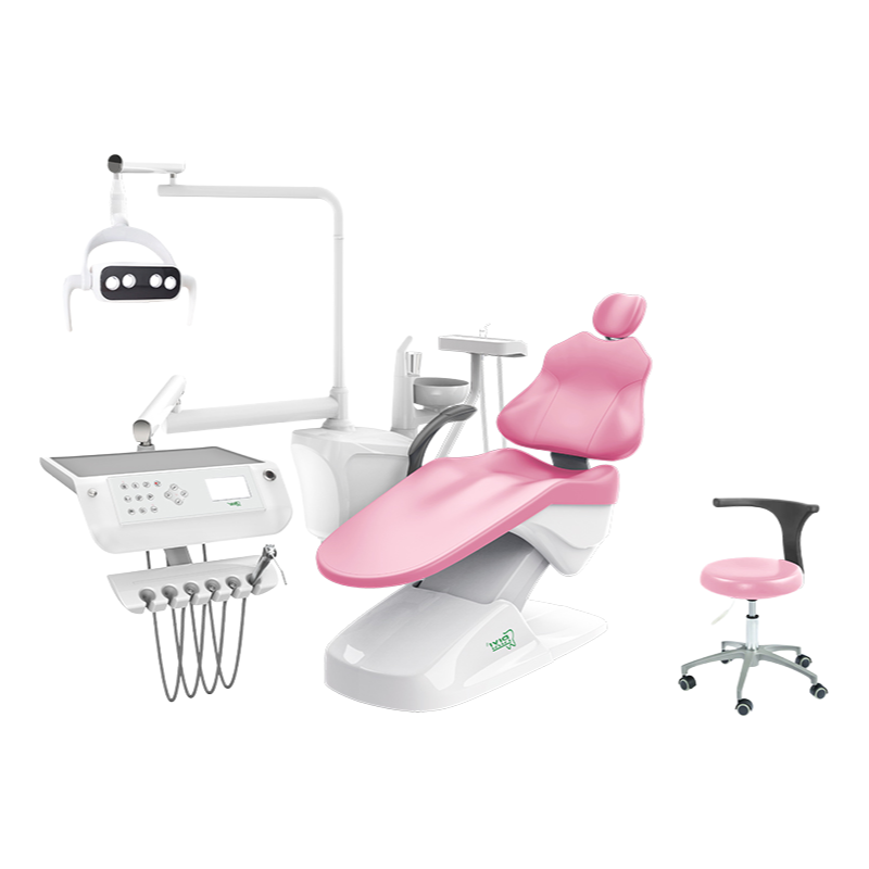 Ergopro Metal Plastic PU Leather Dental Chair - Adjustable Comfort with LED Operation Lamp