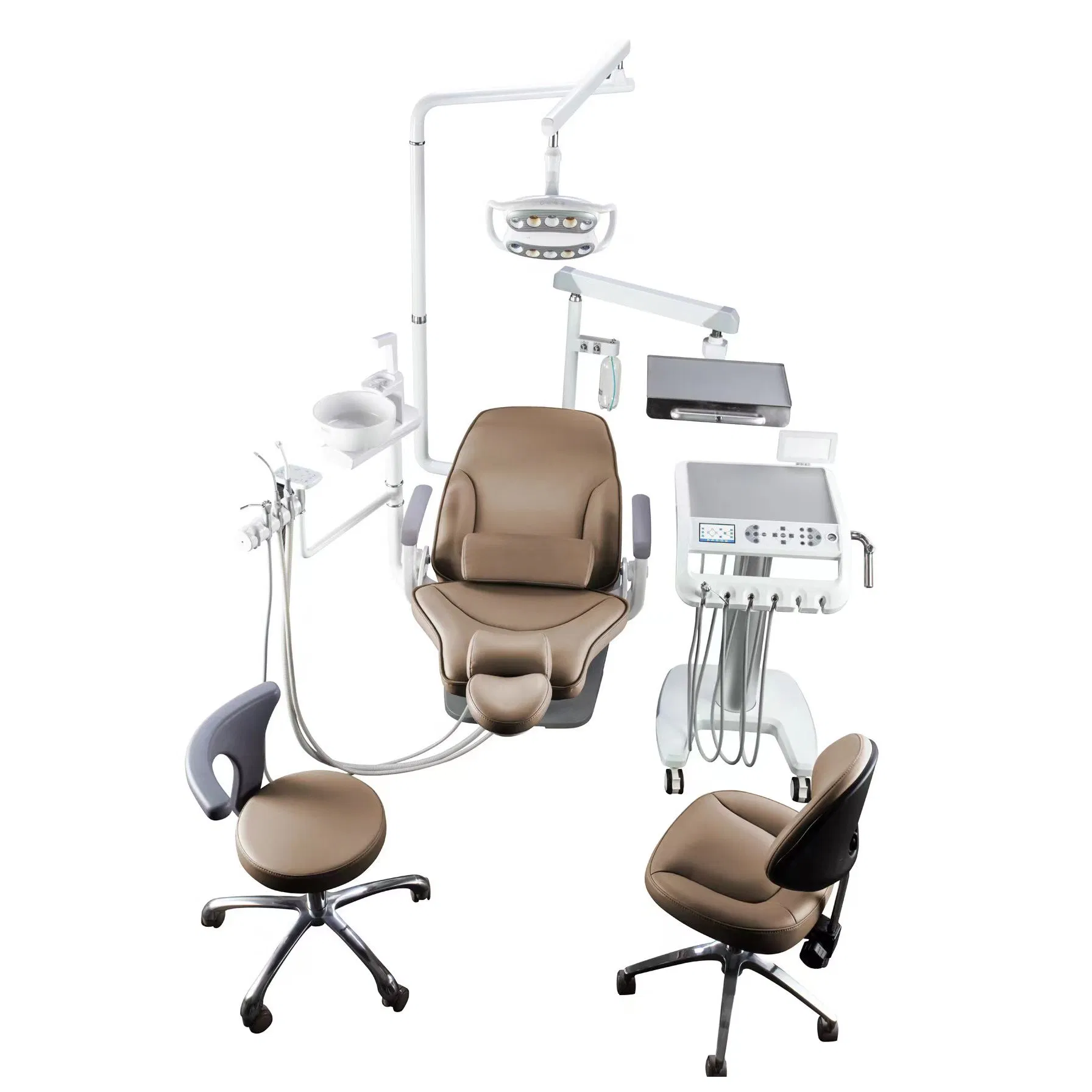 High Quality American Style Dental Chair Unit with LED Light for Dental Clinics