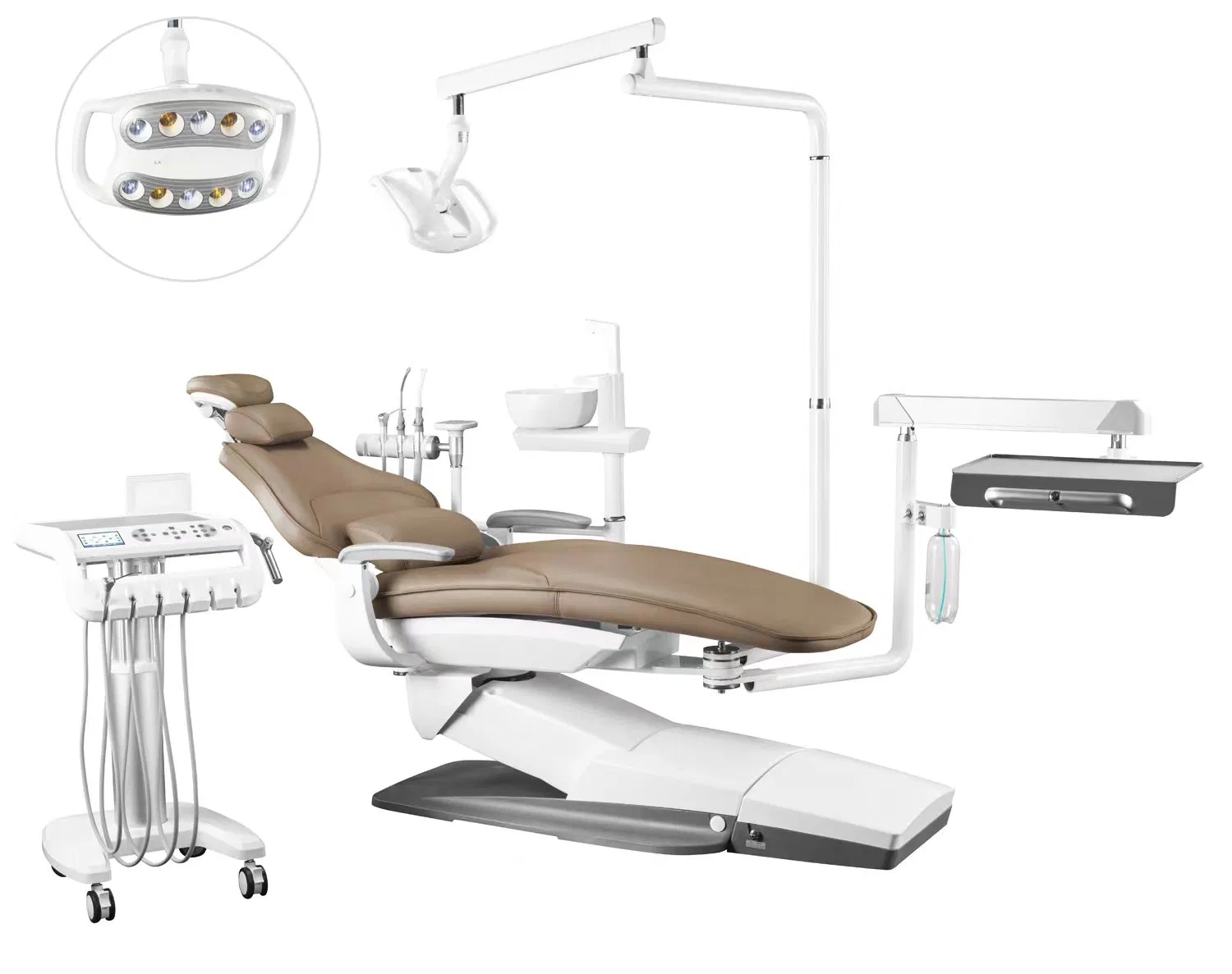 High Quality American Style Dental Chair Unit with LED Light for Dental Clinics