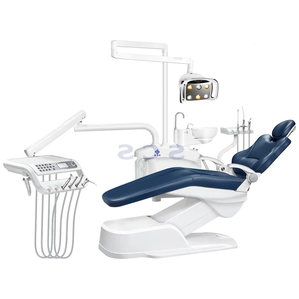 Professional Electric Dental Chair with LED Light - SCS 600 Model for Hospital & Clinic Use