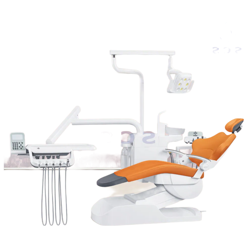 ST-D307 Professional Dental Chair Unit with LED Light and Multi-Function Control System