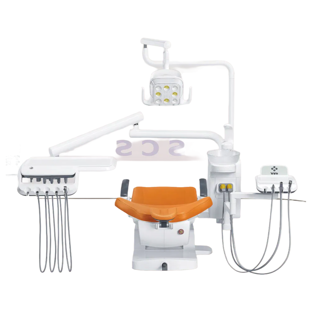 ST-D307 Professional Dental Chair Unit with LED Light and Multi-Function Control System