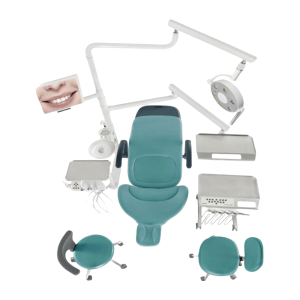 Wholesale ST-Ryan Dental Chair Unit with Central Suction System and 3-Way Syringe